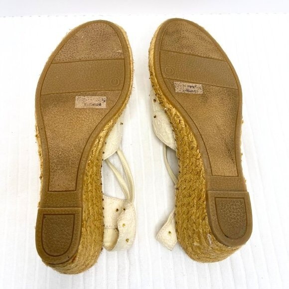 Cabrizi | Women's Slingback Wedge Sandals Shoes Size 9 - Picture 8 of 13